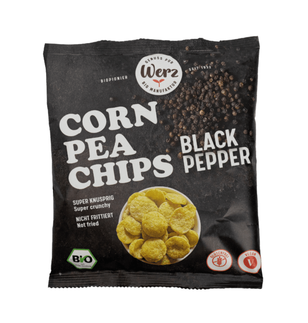 CornPea Chips Black Pepper