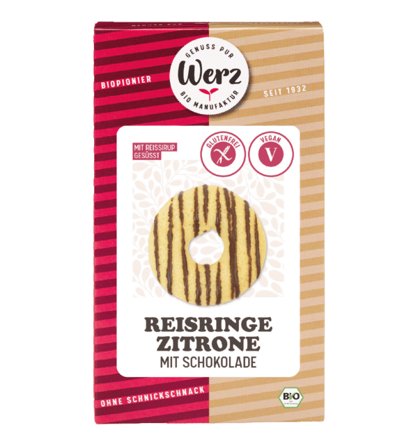 Reisringe Zitrone mit Schokolade